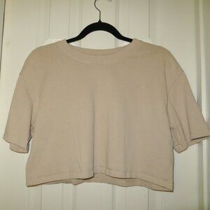 Zara Cropped Cotton Tee